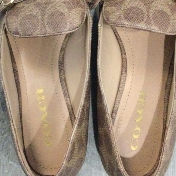 Coach loafers — brown coach logo, pointed toe, very chic,look beautiful on! - Picture 5 of 6
